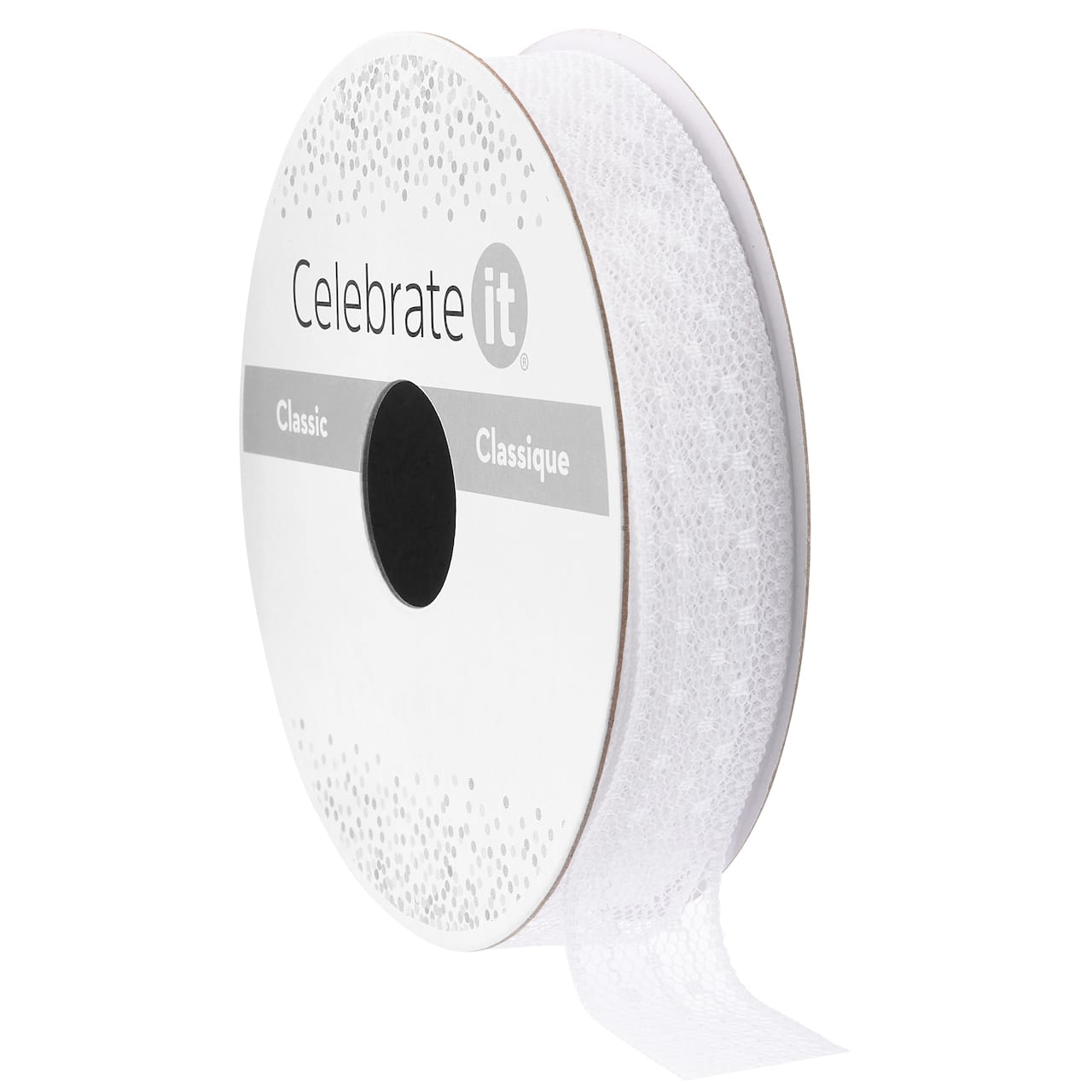 5/8" x 7yd. White Lace Ribbon by Celebrate It™ Classic